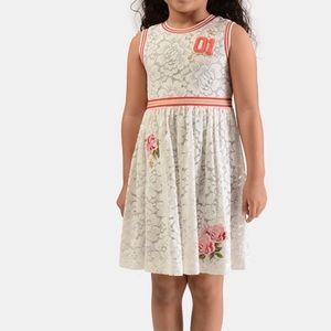 Lace with Pink Roses 01 Dress